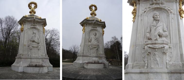 Le même monument pour 3 compositeurs.